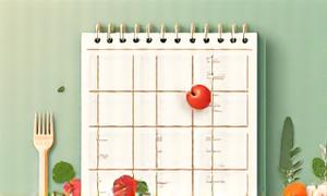 Printable weekly meal planner template with healthy dishes in the background
